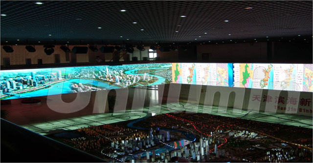 UTV¸ßÇåÓ×¼ä¾àLEDÏÔʾÆÁÔÚÌì½ò¼Ò±¤½ðÈÚÇø·þÎñÖÐÐÄ´óÂ¥ÏîÄ¿